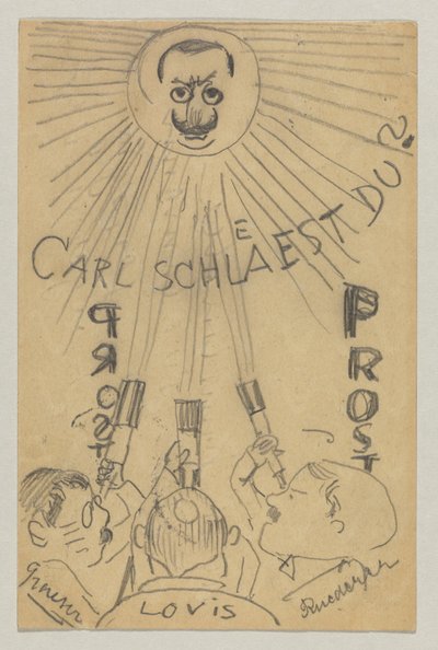 Lovis Corinth do Carla Strathmanna: pocztówka z 9 stycznia 1910 r. autorstwa Lovis Corinth