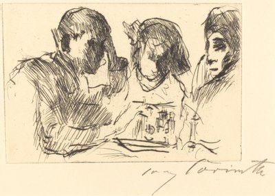 Szachy Gra w szachy, 1918. autorstwa Lovis Corinth