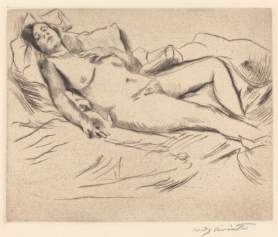 Śpiąca kobieta autorstwa Lovis Corinth