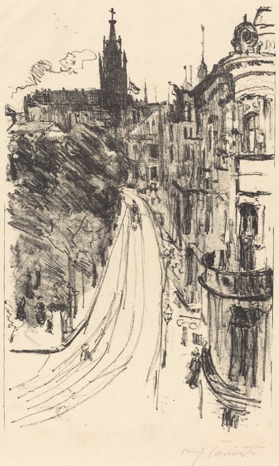 Strasse przy ulicy Królewca w Królewcu, 1918. autorstwa Lovis Corinth