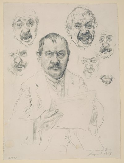 Studia do autoportretu autorstwa Lovis Corinth