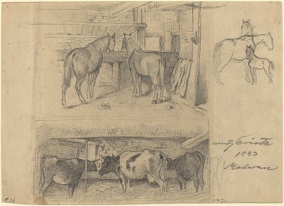 Stodoła, 1883. autorstwa Lovis Corinth