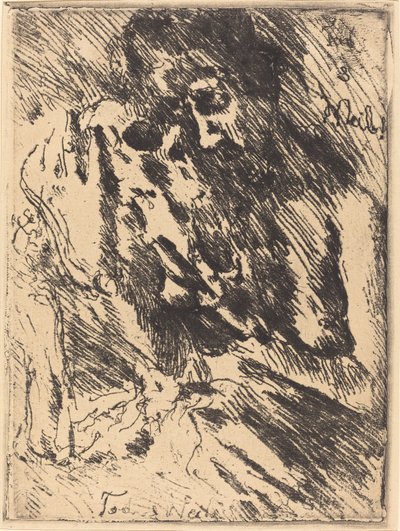 Tod und Weib Śmierć i kobieta, 1921, wydanie 1922. autorstwa Lovis Corinth