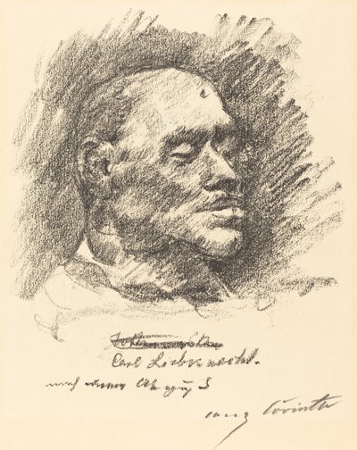Maska pośmiertna Liebknechta Maska pośmiertna Liebknechta, 1920. autorstwa Lovis Corinth
