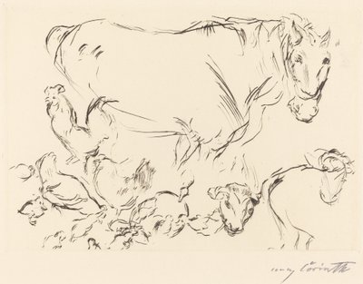 Różne badania na zwierzętach autorstwa Lovis Corinth