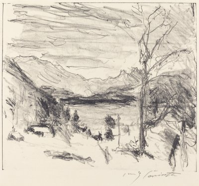 Walchensee we mgle Walchensee we mgle, 1920. autorstwa Lovis Corinth