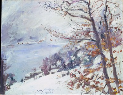 Walchensee zimą autorstwa Lovis Corinth