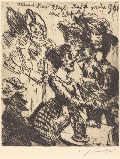 Co za błysk! Oto smak Blasewitz Co to jest! To Gustel Blasewitz, 1923. autorstwa Lovis Corinth