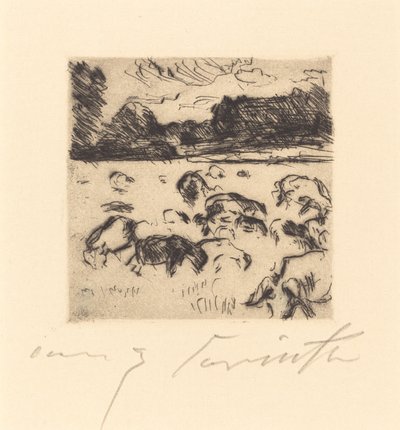 Wypas owiec autorstwa Lovis Corinth