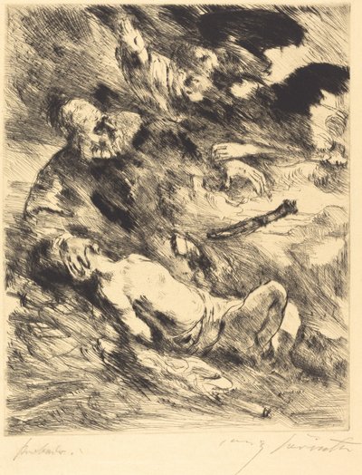 Ofiara Izaaka autorstwa Lovis Corinth after Rembrandt van Rijn