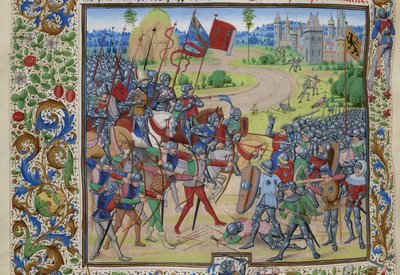 Bitwa pod Dunkierką 25 maja 1383 r., ok. 1470-1475. autorstwa Loyset Liedet