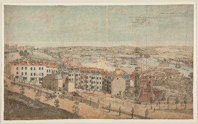 Szkic przygotowawczy do Widoku Granby Hill, Clifton, od zachodu (akwarela na papierze) autorstwa Lt.Col.William Booth