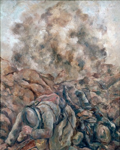 Pierwsza wojna światowa: „” Au Front „” Obraz Luca Alberta Moreau (1881-1948) 1914 Paryż, Narodowe Muzeum Sztuki Nowoczesnej, Centre Georges Pompidou autorstwa Luc Albert Moreau