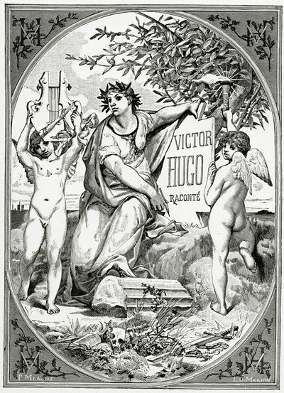 Victor Hugo opowiadany przez świadka swojego życia, XIX w. (rycina bw) autorstwa Luc Oliver Merson