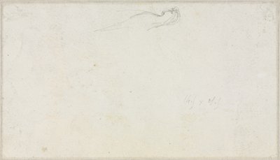 Szkic Sfinksa [] verso, c. 1879-80. autorstwa Luc Olivier Merson