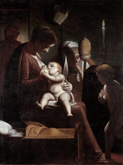 Madonna od świec autorstwa Luca Cambiaso