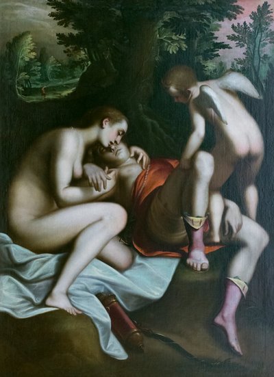 Śmierć Adonisa, przed 1585, Luca Cambiaso (olej na płótnie) autorstwa Luca Cambiaso