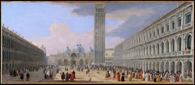 Piazza San Marco, Wenecja autorstwa Luca Carlevarijs