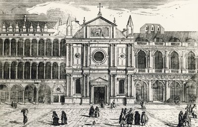 Kościół San Geminanus (rozebrany w 1807) autorstwa Luca Carlevaris