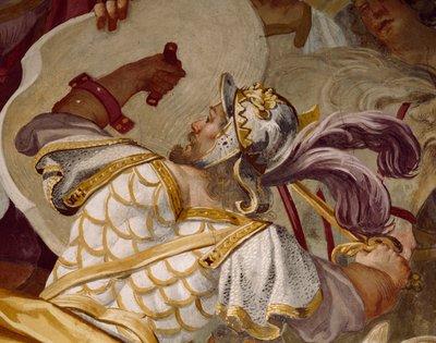 Zwycięstwo Antenora nad Valesio, królem Ilirów, odcinek Mitu o Antenorze autorstwa Luca Ferrari