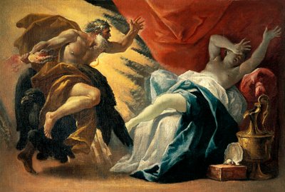 Jowisz i Semele – Luca Ferrari (1605-1654) autorstwa Luca Ferrari