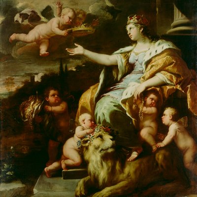 Alegoria wielkoduszności, ok. 1670 (olej na płótnie) autorstwa Luca Giordano