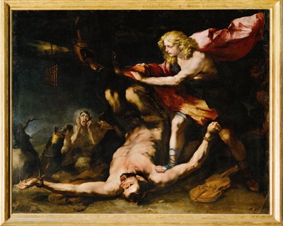 Apollo i Marsyas (obraz na płótnie) autorstwa Luca Giordano