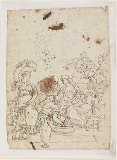 Narodziny Dziewicy autorstwa Luca Giordano