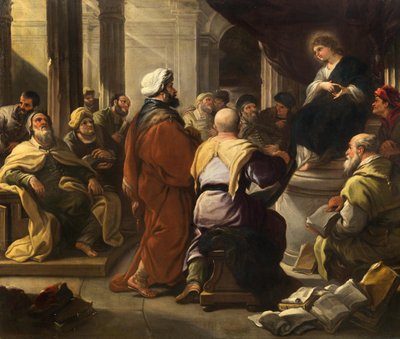 Chrystus wśród lekarzy, ok. 1665 r. autorstwa Luca Giordano