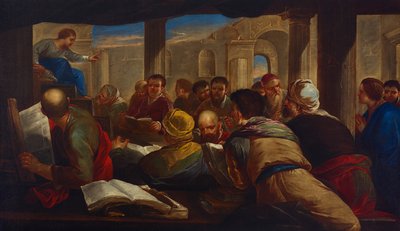 Chrystus dyskutujący z lekarzami autorstwa Luca Giordano