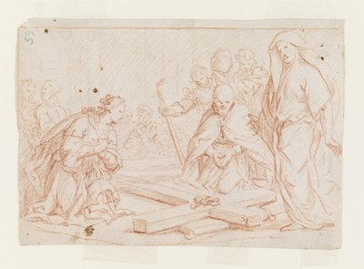 Odnalezienie krzyża autorstwa Luca Giordano