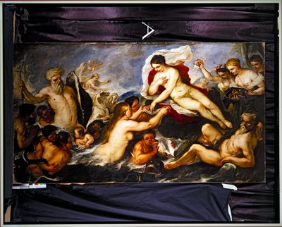 Neptun i Amfitryta (olej na płótnie) autorstwa Luca Giordano