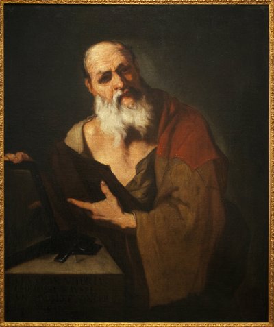 Platon (424-348 pne). Obraz Luca Giordano (1634-1705), olej na płótnie autorstwa Luca Giordano