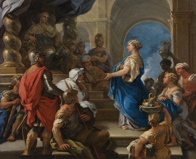 Salomon i królowa Saby autorstwa Luca Giordano