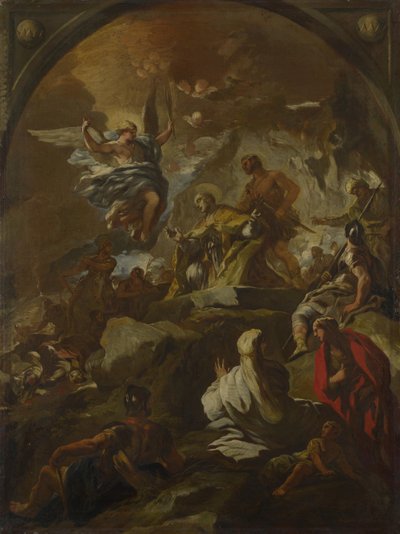 Męczeństwo św. Januarego, ok. 1690 r. autorstwa Luca Giordano