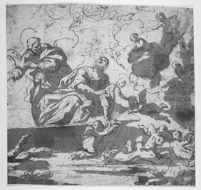 Przeprawa przez Nil w ucieczce do Egiptu autorstwa Luca Giordano