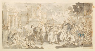 Kuszenie Mordechaja () autorstwa Luca Giordano