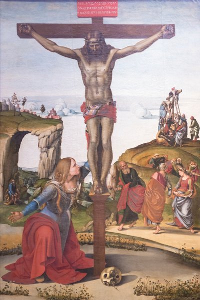 Ukrzyżowanie z Marią Magdaleną autorstwa Luca Signorelli