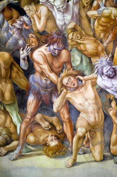 Przeklęci w piekle, z cyklu fresk Sądu Ostatecznego autorstwa Luca Signorelli