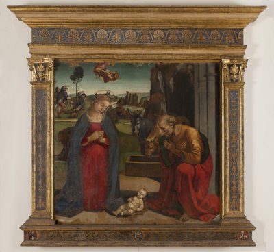 Narodzenia Pana Jezusa, 1497-98 autorstwa Luca Signorelli