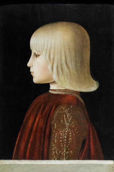 Portret młodego mężczyzny (Guidubaldo da Montefeltro), ok. 1478 (tempera na panelu) autorstwa Luca Signorelli