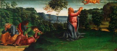 Historie Chrystusa: Chrystus w Ogrodzie Getsemani autorstwa Luca Signorelli (około 1445-1523) autorstwa Luca Signorelli