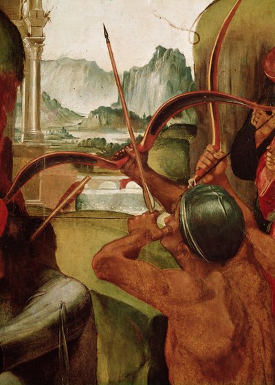 Męczeństwo św. Sebastiana, fragment łucznika (detal z 165896) autorstwa Luca Signorelli