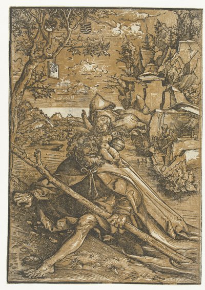 Święty Krzysztof z Dzieciątkiem Jezus autorstwa Lucas Cranach