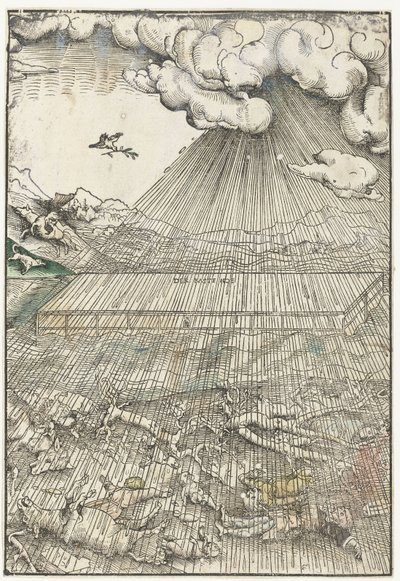 Potop i Arka Noego autorstwa Lucas Cranach