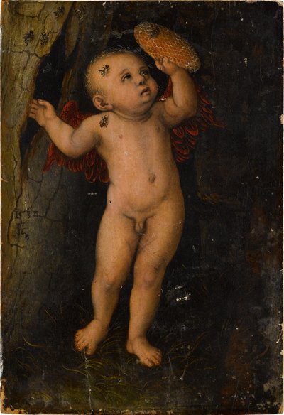 Amor als Honigdieb (Fragment) autorstwa Lucas Cranach