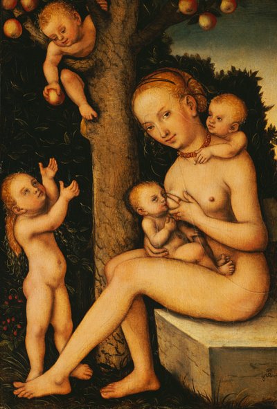Dobroczynność autorstwa Lucas Cranach