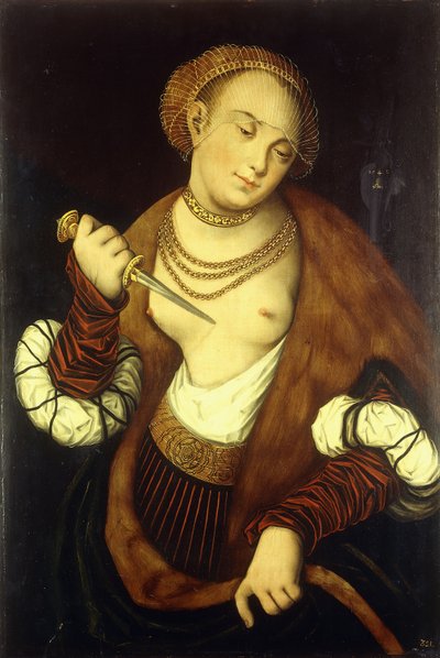 Lukrecja, 1548 autorstwa Lucas Cranach