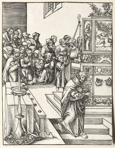 Męczeństwo św. Jana autorstwa Lucas Cranach