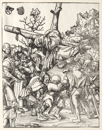 Męczeństwo św. Piotra autorstwa Lucas Cranach